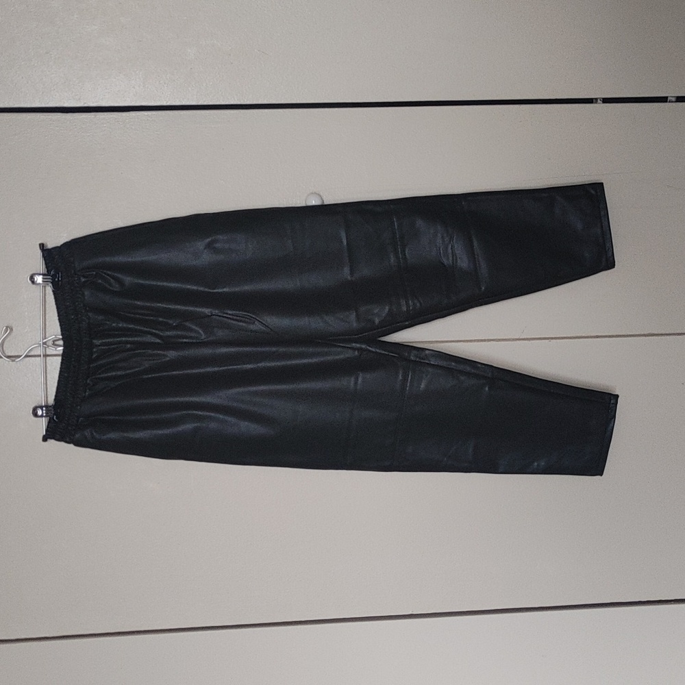 Asos Design Womens Faux Leather Pants Black Size 6